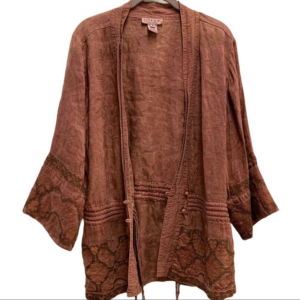 Citron Linen & Silk Jacket